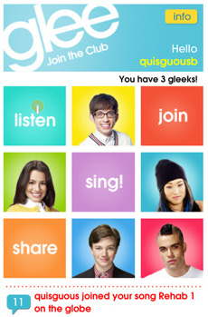 iphone ipad glee app image